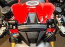 Woodcraft Clip-On Adapter Plate Riser Set w.Standard Black Bar for '14-'16 Ducati Monster 1200/S