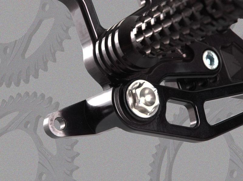 Vortex V2 Adjustable Rearset for 2006-2012 Yamaha YZF R6