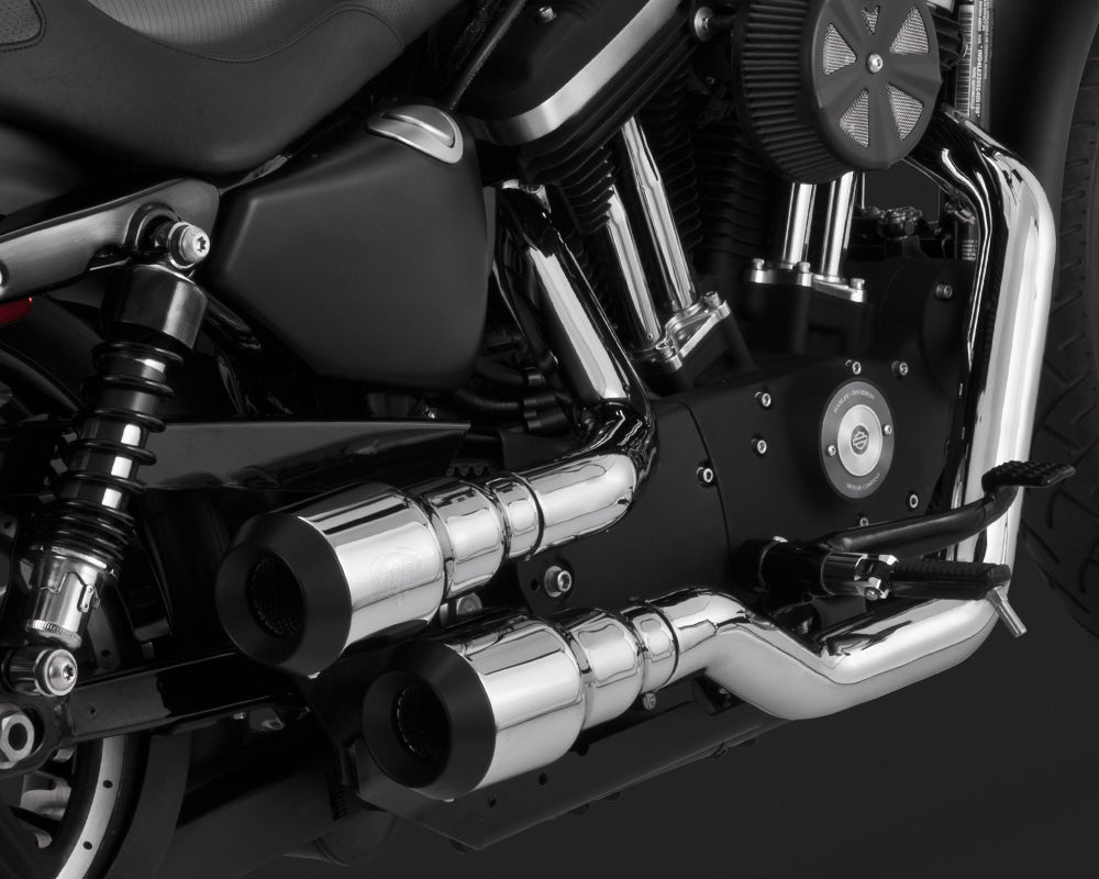 Vance & Hines Hi-Output Grenades 2-into-2 Chrome Full Exhaust