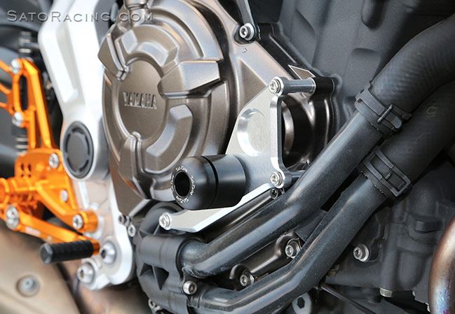 Sato Racing Right Side Engine Slider for 2014-2017 Yamaha MT-07 / FZ-07