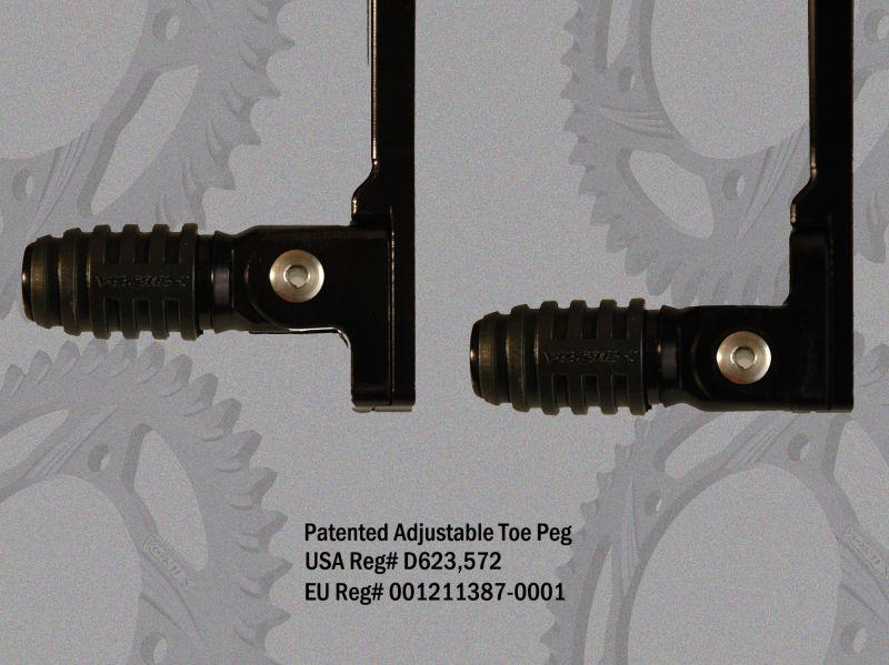 Vortex V2 Adjustable Rearset for 2009-2013 Yamaha YZF R1