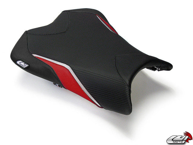LuiMoto Team Kawasaki Seat Cover 2009-2011 Kawasaki ZX6R - Cf Black/SP Black/Red