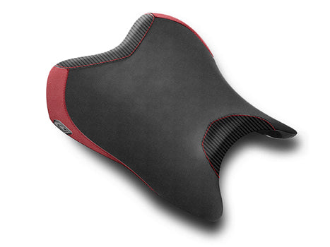 LuiMoto Anniversary Edition Seat Cover 06-07 Yamaha YZF-R6 - Cf Black/Deep Red