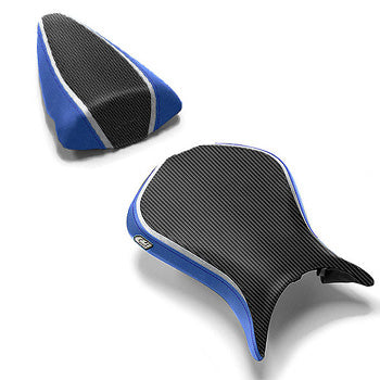 LuiMoto Team Kawasaki Seat Covers 2007-2008 Kawasaki ZX6R - Blue