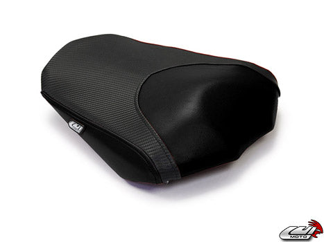 LuiMoto Raven Edition Seat Covers 2006-2013 Yamaha FZ1 - Cf Black/Sp Black