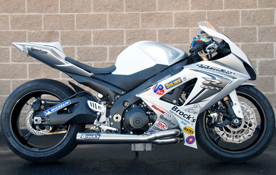 Brocks Performance TiWinder Polished Full Titanium Exhaust System for 2007-2008 Suzuki GSX-R1000