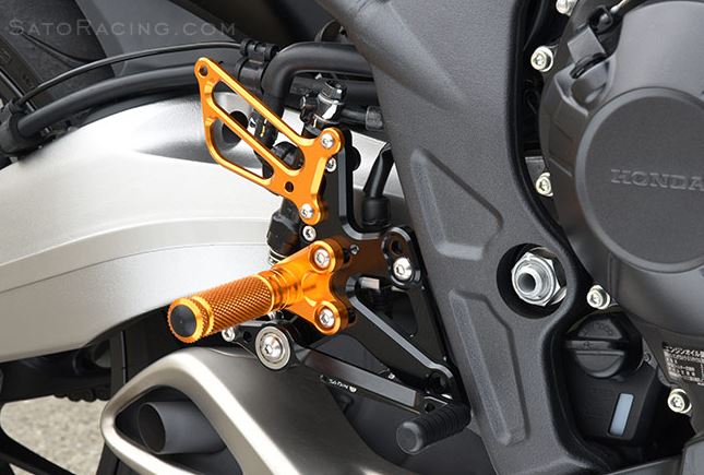 Sato Racing Adjustable Rearsets for 2014-2015 Honda CBR650F