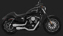 Vance & Hines Hi-Output Grenades 2-into-2 Chrome Full Exhaust Systems 2004-2015 Harley Davidson Sportster
