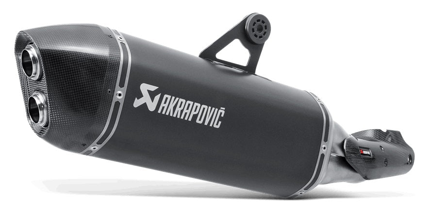 Akrapovic Slip-On Line (Titanium Black) Exhaust System for 2013-2015 BMW R1200GS [S-B12SO10-HAABL]