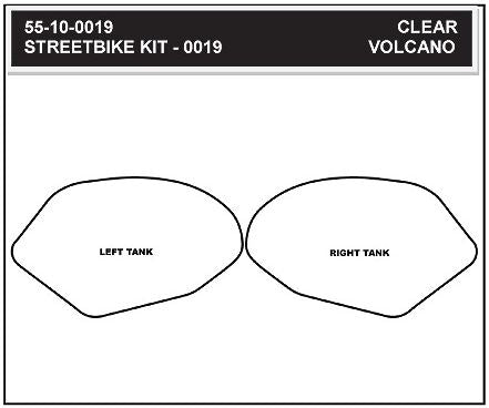 StompGrip Volcano Traction Tank Pad Kit for Honda CBR600F4/F4i, VFR800, INTERCEPTOR