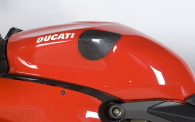 R&G Racing Carbon Fiber Fuel Tank Sliders (Pair) 2012- Ducati 1199 Panigale