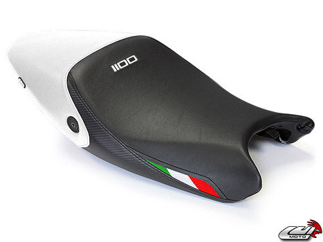 LuiMoto Team Italia Seat Cover Ducati 696/796/1100 - Sp Black/Cf Black/Cf Pearl