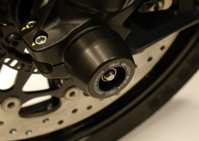Evotech Performance Front fork Spindle Bobbins / Sliders for '17+ Ducati Scrambler Desert Sled, '18- Scrambler 1100