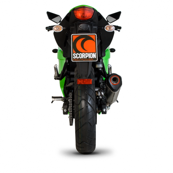Scorpion Serket Taper Slip-on Exhaust System '08-'12 Kawasaki Ninja 250R