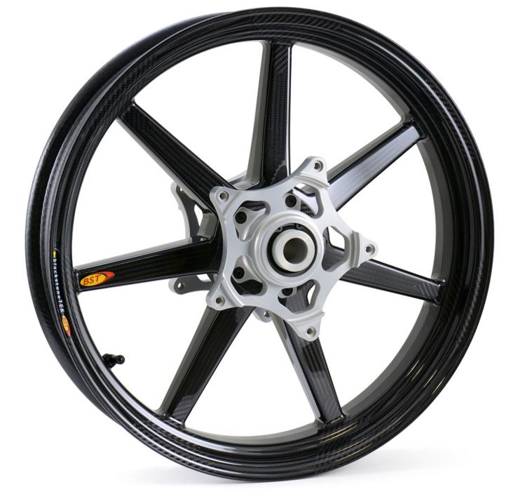 BST 3.5" x 17" Carbon Fiber Front Wheel for 2015+ Kawasaki H2