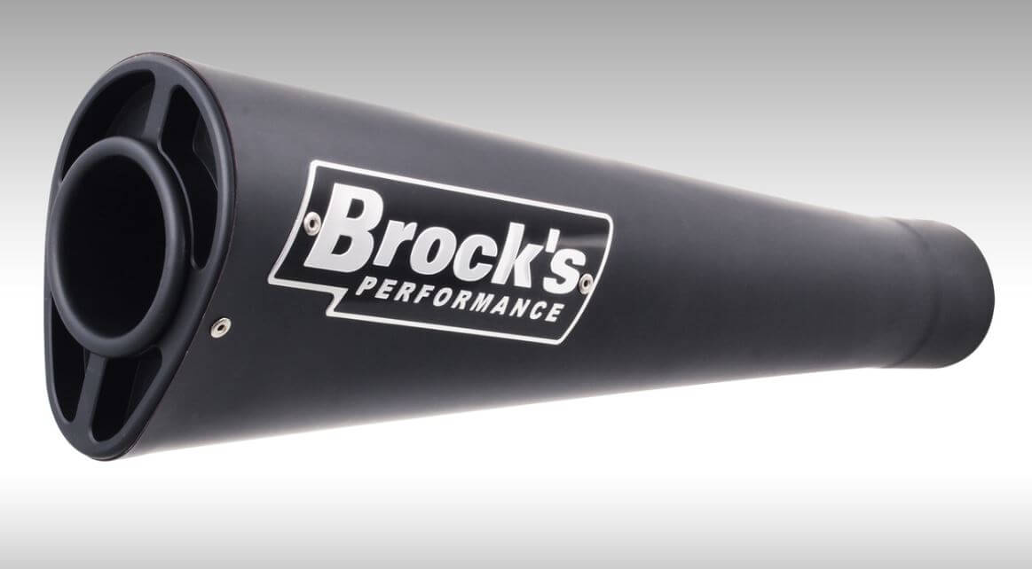 Brocks Performance 14" Alien Head Black Full Exhaust System '06-'11 Kawasaki ZX-14