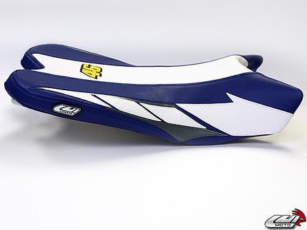 LuiMoto LE Edition Seat Cover 2009-2014 Yamaha YZF R1 - CF White/Blue