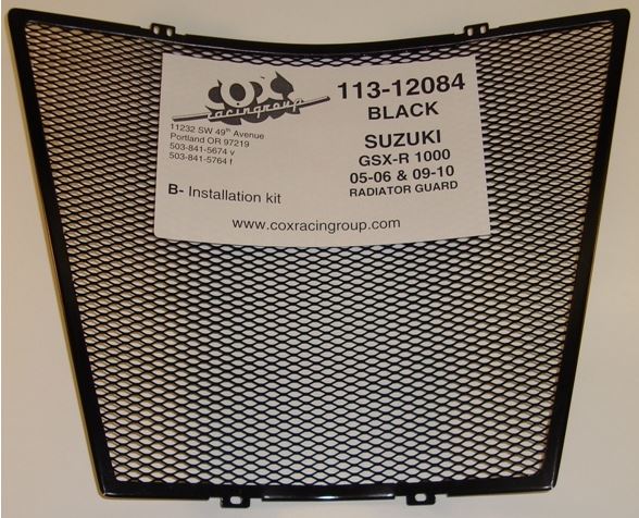 Cox Racing Radiator Guard for 2005-2006 Suzuki GSXR1000 / 2009-2013 GSXR1000
