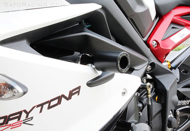 Sato Racing No Cut Frame Sliders For 2013-2017 Triumph Daytona 675 / R