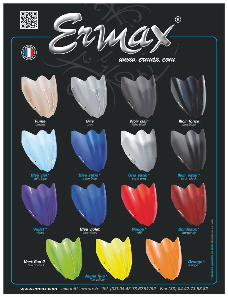 Ermax 29cm Sport Windscreens '17-'20 Kawasaki Z650