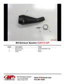 M4 GP Black Slip On Exhaust System '11-'23 Suzuki GSXR 600/750