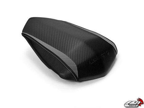 LuiMoto Team Yamaha Seat Cover 2009-2014 Yamaha YZF R1 - CF Black/AL Black