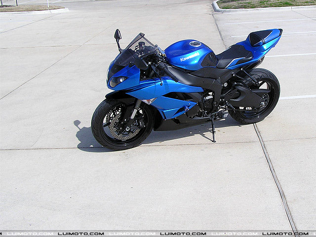 LuiMoto Team Kawasaki Seat Cover 2009-2012 Kawasaki ZX6R - Cf black/Blue