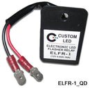 Custom LED ELFR-1-QD Electronic LED Flasher Blinker Relay w.Quick Disconnects