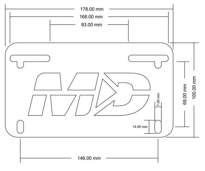 Motodynamic Low Profile Fender Eliminator '15-'19 BMW S1000RR, '14-'20 S1000R