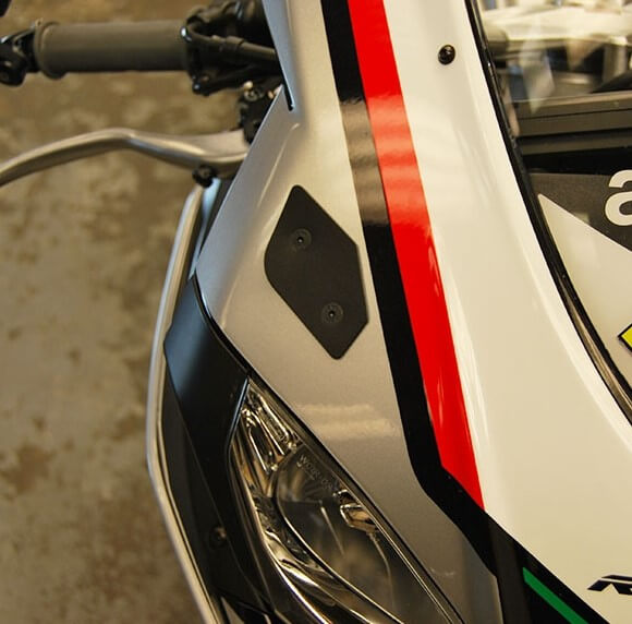 New Rage Cycles Mirror Block Off Plates for Aprilia RSV4