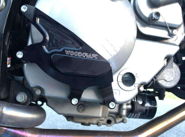 WoodCraft Right Side Engine Cover Protector (Clutch) '03-'12 Suzuki SV650/S