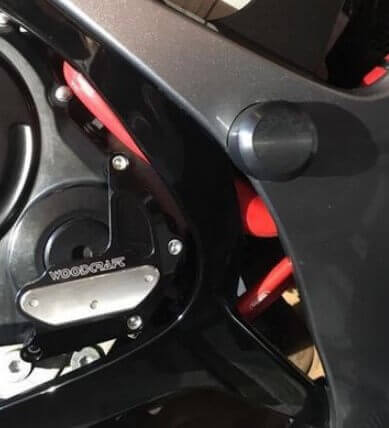 WoodCraft RHS Clutch Cover Protector For '06-'21 Suzuki GSXR 600/750