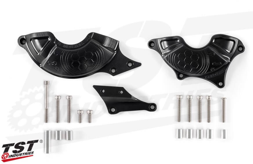TST Industries Engine Case Cover Protectors 19-25 Yamaha R3