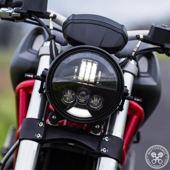 MOTODEMIC Headlight Conversion Kit for Ducati Monster 696/796/1100