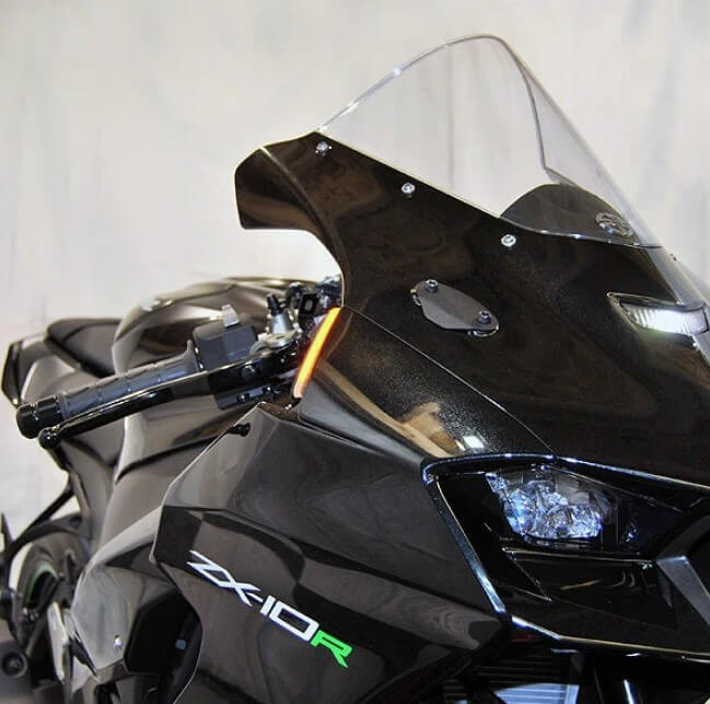 WEATHERHEADプレート PowerMadd 13223 Cobra Windshield for Ski Doo ZX - Black