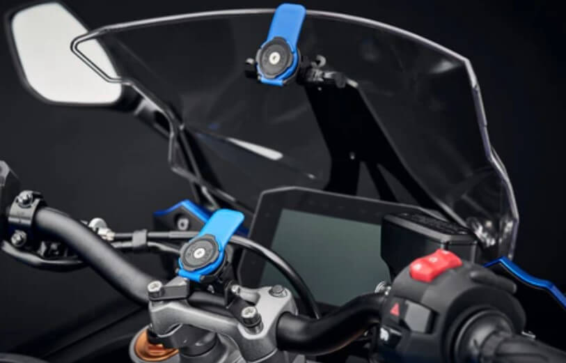 Evotech Performance Quad Lock Compatible Sat Nav Mount '22 Suzuki GSX-S1000 GT