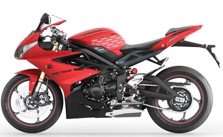 StompGrip Volcano Traction Tank Pad Kit for 2013-2015 Triumph Daytona 675/Street Triple 