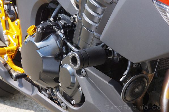 Sato Racing Frame Slider Kits For 2010-2015 Kawasaki Z1000 [K-Z1010FS-BK]