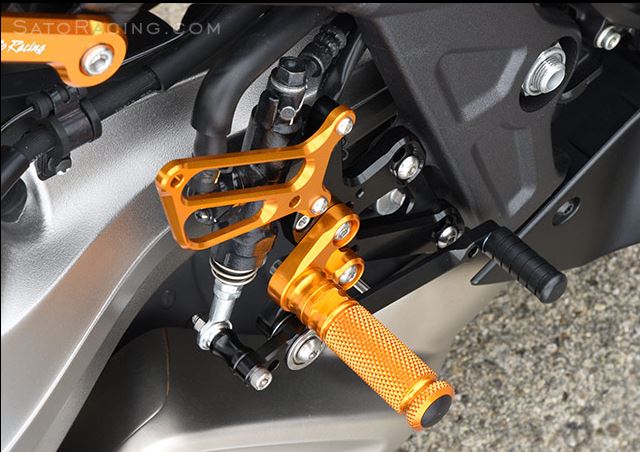 Sato Racing Adjustable Rearsets for 2014-2015 Honda CBR650F