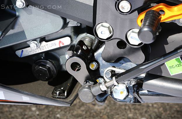 Sato Racing Adjustable Rearsets for 2014-2015 KTM RC 125/390