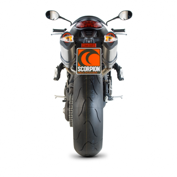 Scorpion Serket Parallel Slip-on Exhaust System '11-'15 Triumph Speed Triple/R