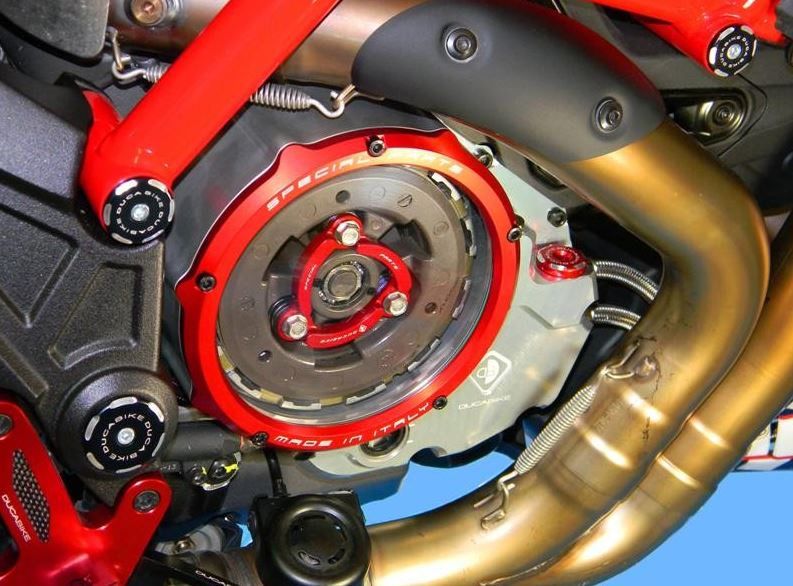 DucaBike CCDV02 Clear Clutch Cover for '14-'16 Ducati Monster 821, '15-'16 Hypermotard 821/939, '15-16 Hyperstrada 821/939