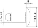 Rizoma MA531 Universal Flush Bar ends / Handlebar Caps