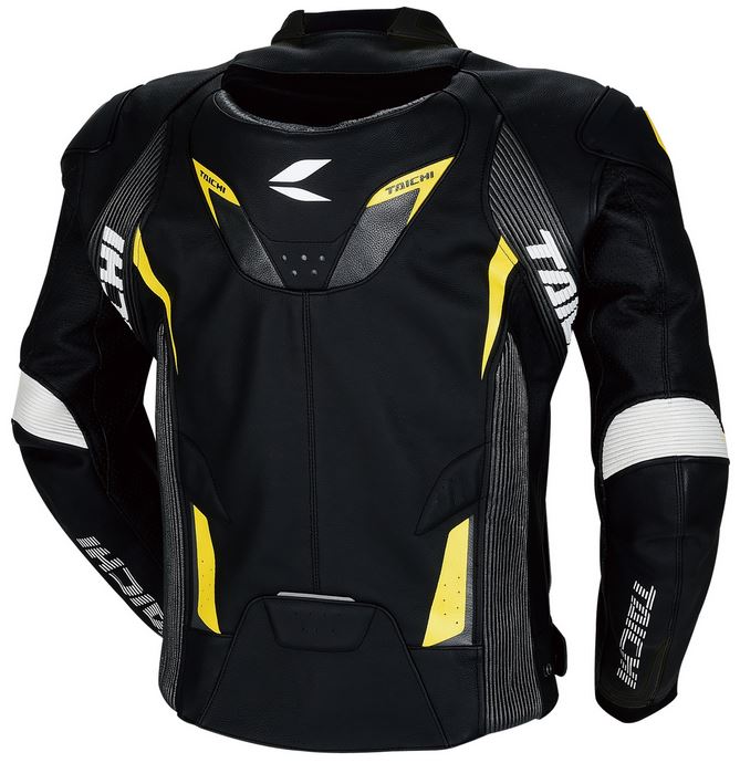 RS TAICHI GMX RSJ832 Arrow Leather Jacket (Black/Yellow