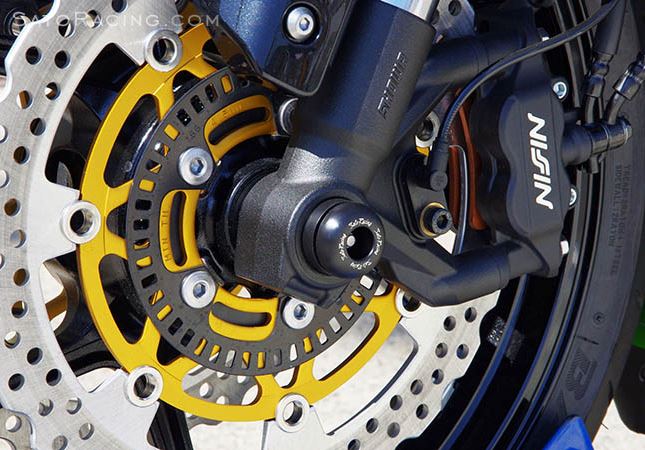 Shop Sato Racing Front Axle Sliders '13-'20 Kawasaki ZX-6R