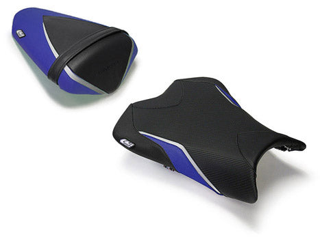 LuiMoto Team Kawasaki Seat Cover 2009-2012 Kawasaki ZX6R - Cf black/Blue