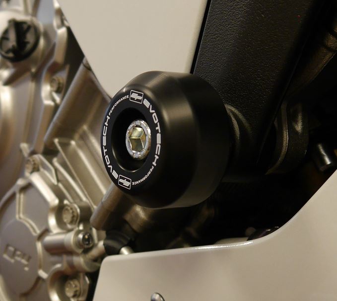 Evotech Performance Crash Protection Bobbins / Frame Sliders for '15-'16 Yamaha R1/R1M, '16-'17 FZ-10/MT-10