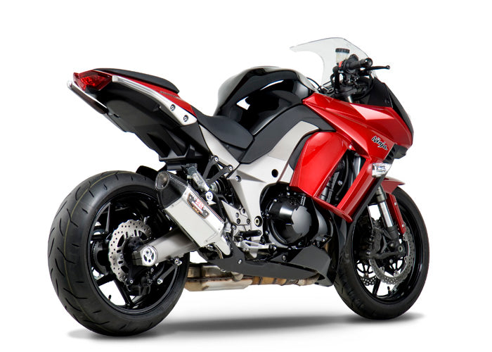 Yoshimura Street R-77 Dual Stainless w/Carbon Tip Slip-On Exhaust System '11-'13 Kawasaki Ninja 1000