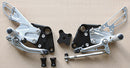 Sato Racing Adjustable Rearsets for 2011-2014 KTM 125/200 Duke - Silver
