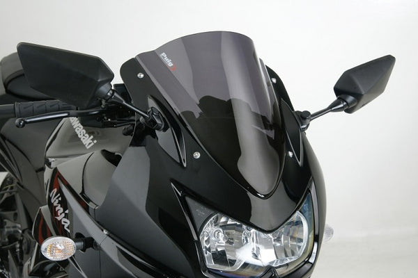 Puig Racing Windscreen for 2008-2012 Kawasaki Ninja 250R - Dark Smoke